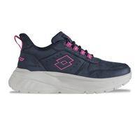 Sneaker LOTTO, Damen, Gr. 36, blau (navy, pink), Synthetik, Schuhe Sneaker, - ohne Bücken und Schnüren (24194111-36) navy, pink