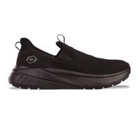 Sneaker LOTTO, Gr. 41, schwarz, Textil, unifarben, sportlich, Schuhe, - ohne Schnüren - einfach reinschlüpfen (29562329-41) schwarz