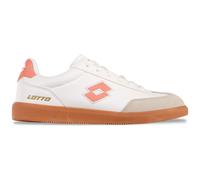Sneaker LOTTO, Gr. 42, weiß, papaya, Synthetik, unifarben mit Farbeinsatz, sportlich, Schuhe, - in Kinder- und Kleinkinder-Größen erhältlich (31366904-42) weiß, papaya