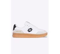 Sneaker LOTTO, Gr. 44, schwarz-weiß (weiß, schwarz), Synthetik, clean, sportlich, Schuhe, - mit stark gepolsterter Zunge (40609432-44) weiß, schwarz