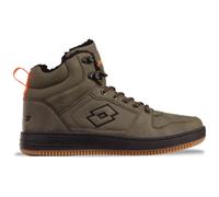 Sneaker LOTTO, Damen, Gr. 45, grün (olive, schwarz), Synthetik, Textil, mehrfarbig, Schuhe Sneaker, - mit wärmendem Teddy-Futter (59780805-45) olive, schwarz