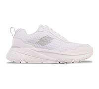 Sneaker LOTTO, Damen, Gr. 46, weiß (weiß, leuchtendesgrau), Kunstfaser, Synthetik, unifarben, Schuhe Sneaker, - extra leicht & bequem (97192023-46) weiß, leuchtendesgrau