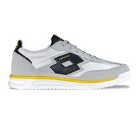 Sneaker LOTTO, Herren, Gr. 43, leuchtendesgrau, schwarz, Synthetik, mehrfarbig, Schuhe Sneaker, - mit bequem gepolsterter Schaftkante (49222954-43) leuchtendesgrau, schwarz