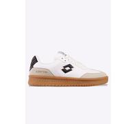 Sneaker LOTTO, Gr. 44, schwarz-weiß (weiß, schwarz), Synthetik, clean, sportlich, Schuhe, - mit stark gepolsterter Zunge (40609432-44) weiß, schwarz
