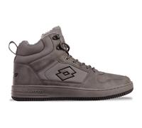 Sneaker LOTTO, Herren, Gr. 46, grau (dunkelgrau), Synthetik, Textil, mehrfarbig, Schuhe Sneaker, - mit wärmendem Teddy-Futter (83386053-46) dunkelgrau