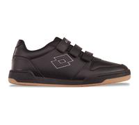 Sneaker LOTTO, Herren, Gr. 49, schwarz (schwarz, dunkelgrau), Kunstfaser, Synthetik, clean, Schuhe Sneaker, - in großen Größen (60314305-49) schwarz, dunkelgrau