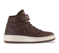 Sneaker LOTTO, Kinder, Gr. 25, braun (schwarz braun, beige), Synthetik, Schuhe Sneaker, - mit kuschelig-wärmendem Futter (13316751-25) schwarz braun, beige