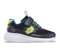 Sneaker LOTTO, Kinder, Gr. 34, blau (navy, lime), Kunstfaser, Synthetik, mehrfarbig, Schuhe Sneaker, - mit blinkenden LEDs (95725739-34) navy, lime