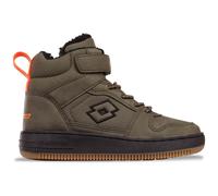Sneaker LOTTO, Kinder, Gr. 35, grün (olive, schwarz), Synthetik, Textil, Schuhe Sneaker, - mit kuschelig-warmem Teddyfutter (37493918-35) olive, schwarz