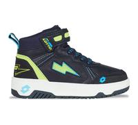 Sneaker LOTTO, Mädchen, Gr. 28, navy, lime, Synthetik, Textil, mehrfarbig, Schuhe Sneaker, - mit coolen Lichteffekten (20130635-28) navy, lime