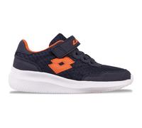 Lotto Relate K Unisex Kids Sneaker, Navy/ORANGE, 31 EU