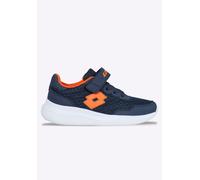 Lotto Relate K Unisex Kids Sneaker, Navy/ORANGE, 32 EU