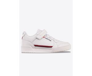 Sneaker LOTTO, Mädchen, Gr. 33, rot (weiß, rot), Synthetik, Schuhe Sneaker, - vielseitig zu kombinieren (41584358-33) weiß, rot