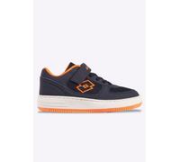 Sneaker LOTTO, Mädchen, Gr. 35, orange (navy, fr.orange), Synthetik, Textil, Schuhe Sneaker (73162643-35) navy, fr.orange