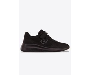Sneaker LOTTO, Mädchen, Gr. 35, schwarz (schwarz, grau), Synthetik, Textil, Schuhe Sneaker, - extra leicht & bequem (46081836-35) schwarz, grau
