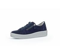 Gabor Damen Low-Top Sneaker, Frauen Halbschuhe,Freizeitschuhe,Turnschuhe,Laufschuhe,schnürschuhe,schnürer,Atlantik (grau),38 EU / 5 UK