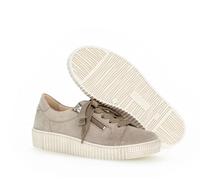 Sneaker low Materialmix Leder beige 6.5 / F