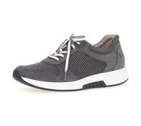 Sneaker low Materialmix Leder/Lederimitat grau grau - Gr. - 5.5