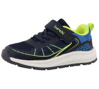 Sneaker LURCHI "Aito", Damen, Gr. 32, navy multi, Lederimitat, Textil, Schuhe Sneaker, Sportschuh mit Klett, Größenschablone zum Download (79624037-32) navy multi