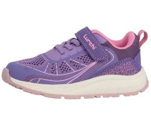 Sneaker LURCHI "Aito", Mädchen, Gr. 28, lila, rosa, Lederimitat, Textil, Schuhe Sneaker, Sportschuh mit Klett, Größenschablone zum Download (57280554-28) lila, rosa