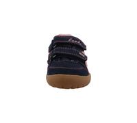 Sneaker LURCHI "Lurchi Jamin Barefoot-TEX", Mädchen, Gr. 24, blau (navy, rose), Leder, Schuhe Sneaker (52243865-24) navy, rose