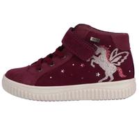 Sneaker LURCHI "Yina TEX", Mädchen, Gr. 29, einhorn, beere, Veloursleder, Schuhe Sneaker, Klettboots mit TEX, Sneaker, Halbschuh, Größenschablone zum Download (62673157-29)