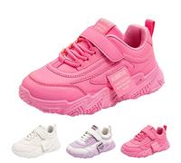 Sneaker Mädchen rutschfeste Sportschuhe Hallenschuhe mit Klettverschluss Kinder Schuhe Uniformschuhe Outdoor Sport Atmungsaktiv Turnschuhe Trekkingschuhe (Purple, 27 Toddler)