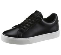 Sneaker MARC O'POLO "AGAR", Herren, Gr. 42, schwarz, Glattleder, unifarben, Schuhe Sneaker, Schnürschuh, Halbschuh, Freizeitschuh mit herausnehmbarer Innensohle (30003401-42) schwarz