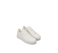Sneaker MARC O'POLO "AGAR", Herren, Gr. 45, weiß, Glattleder, unifarben, Schuhe Sneaker, Schnürschuh, Halbschuh, Freizeitschuh mit herausnehmbarer Innensohle (35304702-45) weiß