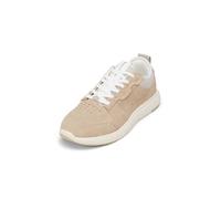 Sneaker MARC O'POLO "aus edlem Veloursleder", Herren, Gr. 46, sesame, dapple gray, Obermaterial: 100% Leder (Rind), unifarben, Schuhe Sneaker (82707611-46) sesame, dapple gray