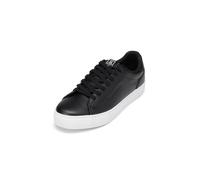 Sneaker MARC O'POLO "aus fein genarbtem Rindleder", Herren, Gr. 44, schwarz, Obermaterial: 100% Leder, unifarben, Schuhe Sneaker (85143327-44) schwarz