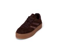 Sneaker MARC O'POLO "aus geöltem Veloursleder", Damen, Gr. 37, burnt coffee, Obermaterial: 100% Leder, unifarben, Schuhe Sneaker (98055625-37) burnt coffee