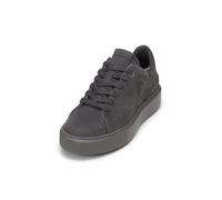 Sneaker MARC O'POLO "aus hochwertigem Nubuk-Rindleder", Damen, Gr. 42, schwarz graphite, Obermaterial: 100% Leder (Rind), unifarben, Schuhe Sneaker (70720812-42) schwarz graphite