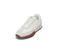 Sneaker MARC O'POLO "aus Leder und Nylon", Damen, Gr. 40, weiß (sanftes weiß), Obermaterial: 90% Leder, 10% Polyamid, unifarben, Schuhe Sneaker (60958331-40) sanftes weiß