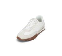 Sneaker MARC O'POLO "aus Leder und Nylon", Herren, Gr. 45, mo'p sanftes weiß, Obermaterial: 90% Leder (Rind), 10% Polyamid, unifarben, Schuhe Sneaker (81144445-45) mo'p sanftes weiß