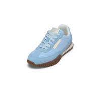 Sneaker MARC O'POLO "aus Leder und Polyester", Damen, Gr. 36, light blau, Obermaterial: 80% Leder, 20% Polyester, unifarben, Schuhe Sneaker (32016218-36) light blau