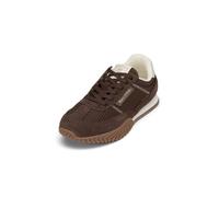 Sneaker MARC O'POLO "aus Leder und Polyester", Damen, Gr. 37, burnt coffee, Obermaterial: 80% Leder (Rind), 20% Polyester, unifarben, Schuhe Sneaker (76660719-37) burnt coffee