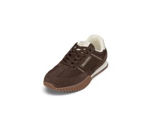 Sneaker MARC O'POLO "aus Leder und Polyester", Damen, Gr. 40, burnt coffee, Obermaterial: 80% Leder, 20% Polyester, unifarben, Schuhe Sneaker (76660719-40) burnt coffee