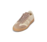 Sneaker MARC O'POLO "aus Leder und Teddyfell", Damen, Gr. 37, dusty earth, fine sand, Obermaterial: 80% Polyester, 20% Leder, unifarben, Schuhe Sneaker (98631767-37) dusty earth, fine sand