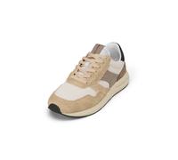 Sneaker MARC O'POLO "aus Mesh und Veloursleder", Damen, Gr. 45, schwarz pure sand, light oat, Obermaterial: 80% Leder (Rind), 20% Polyester, unifarben, Schuhe Sneaker (34990326-45) schwarz pure sand, 