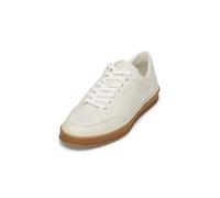 Sneaker MARC O'POLO "aus natürlichem Rindleder", Herren, Gr. 45, weiß cotton, Obermaterial: 100% Leder (Rind), unifarben, Schuhe Sneaker (23246848-45) weiß cotton
