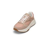 Sneaker MARC O'POLO "aus Rindleder mit Mesh-Einsatz", Damen, Gr. 37, nude, Obermaterial: 80% Leder (Rind), 20% Polyester, unifarben, Schuhe Sneaker (38938517-37) nude