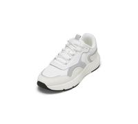 Sneaker MARC O'POLO "aus Rindleder und Mesh", Damen, Gr. 41, weiß (m104), Obermaterial: 95% Leder (Rind), 5% Polyamid, unifarben, Schuhe Sneaker (11839469-41) m104