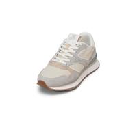 Sneaker MARC O'POLO "aus Rindleder und recyceltem Polyester", Damen, Gr. 41, light grau, Obermaterial: 80% Leder (Rind), 20% Polyester, unifarben, Schuhe Sneaker (50148535-41) light grau