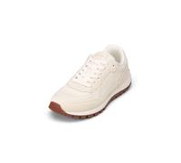 Sneaker MARC O'POLO "aus softem Veloursleder", Damen, Gr. 36, weiß cotton, Obermaterial: 50% Leder, 50% Polyester, unifarben, Schuhe Sneaker (74611407-36) weiß cotton