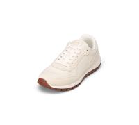 Sneaker MARC O'POLO "aus softem Veloursleder", Damen, Gr. 37, Synthetik, beige (weiß cotton), Obermaterial: 50% Leder, 50% Polyester, unifarben, Schuhe Sneaker (74611407-37) weiß cotton