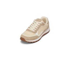 Sneaker MARC O'POLO "aus softem Veloursleder", Damen, Gr. 38, dusty sand, Obermaterial: 50% Leder, 50% Polyester, unifarben, Schuhe Sneaker (64754818-38) dusty sand