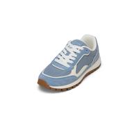 Sneaker MARC O'POLO "aus softem Veloursleder", Damen, Gr. 40, light blau, Obermaterial: 50% Leder, 50% Polyester, unifarben, Schuhe Sneaker (43129141-40) light blau