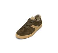Sneaker MARC O'POLO "aus softem Veloursleder", Herren, Gr. 45, schwarz mossy olive, schwarz cashmere, Obermaterial: 100% Leder (Rind), unifarben, Schuhe (78213233-45) schwarz mossy olive, schwarz cash
