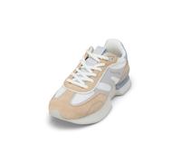Sneaker MARC O'POLO "aus Veloursleder und Mesh", Damen, Gr. 39, fine sand, schwarz sea, Obermaterial: 80% Leder (Rind), 20% Polyester, unifarben, Schuhe Sneaker (60514231-39) fine sand, schwarz sea